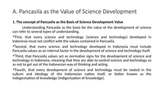 The Role of Pancasila as the Foundation for Science and Technology ...