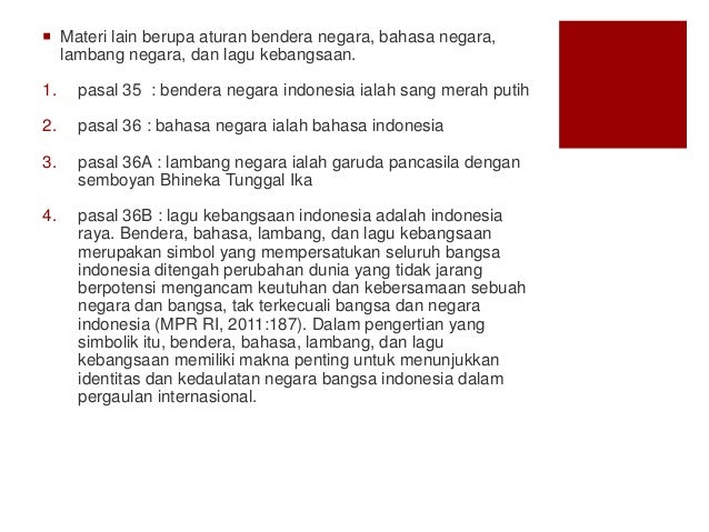 Pancasila sebagai dasar negara