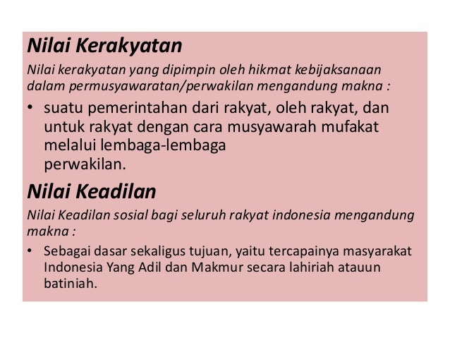 Pancasila Sebagai Sumber Nilai