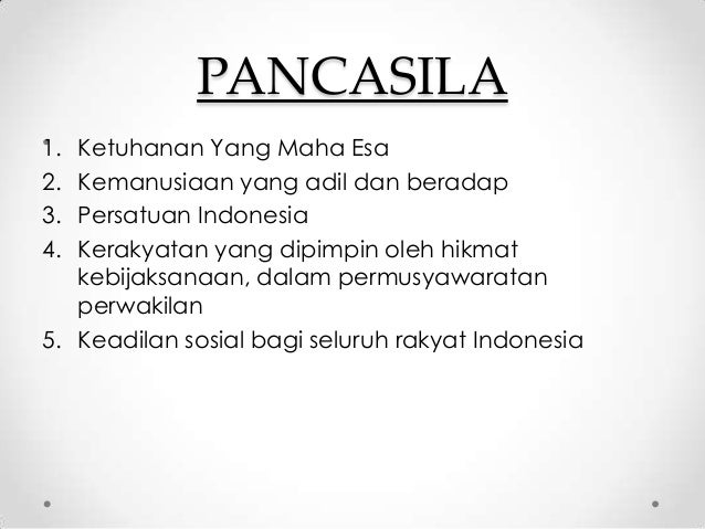Pancasila 5 Dasar - Tuliskan 5 Arti Penting Pancasila Sebagai Dasar