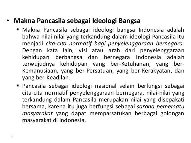 Pancasila Sebagai Ideologi Bangsa Negara