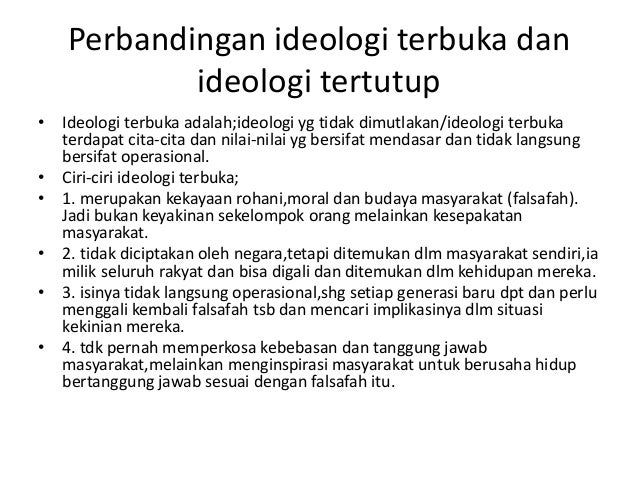 Pancasila Sebagai Ideologi Terbuka