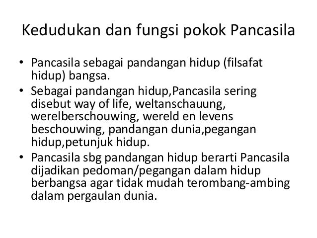 Pancasila Sebagai Ideologi Terbuka