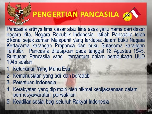 Pancasila sebagai jiwa bangsa indonesia Stpp Malang