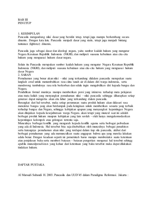 Pancasila Sebagai Pemersatu Bangsa