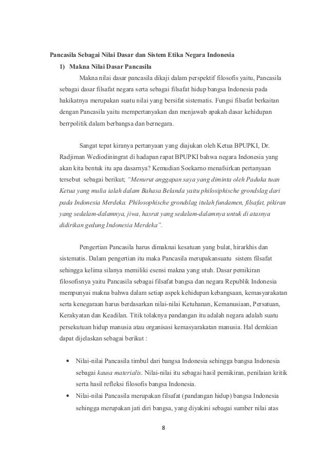 98095193 Pancasila Sebagai Sistem Etika Dalam Kehidupan Berbangsa Dan
