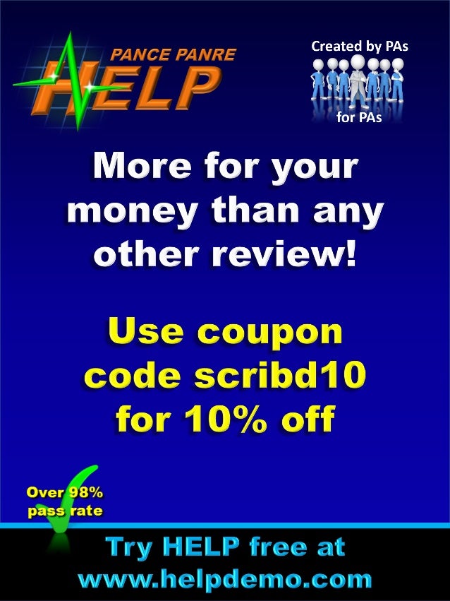 Pance panre pa exam review course 10 percent off Pance panre pa exam review course 10 percent off