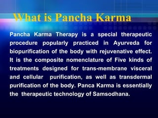 Panchakarma Therapy Dr.r.h.singh | PPT