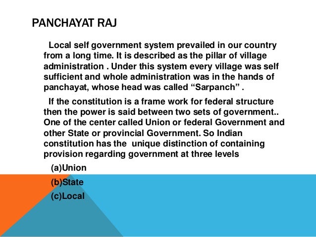 Panchayat System in India