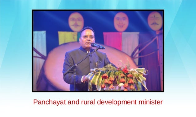 Panchayat and rural development minister