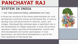 Panchayati raj | PPTX