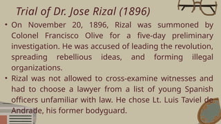 The Life, Trial, and Execution of Dr. José Rizal: Impact on Philippine ...