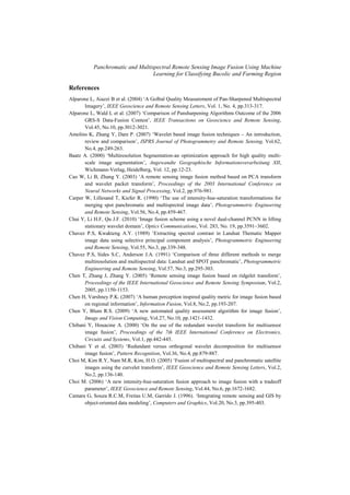 Panchromatic and Multispectral Remote Sensing Image Fusion Using ...