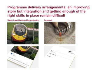 Programmes Rail Lessons from major rail infrastructure programmes | PDF