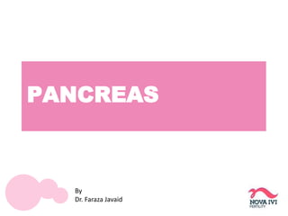 PANCREAS
By
Dr. Faraza Javaid
 