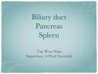 Tan Wen Nian
Supervisor: A/Prof Ouzreiah
 