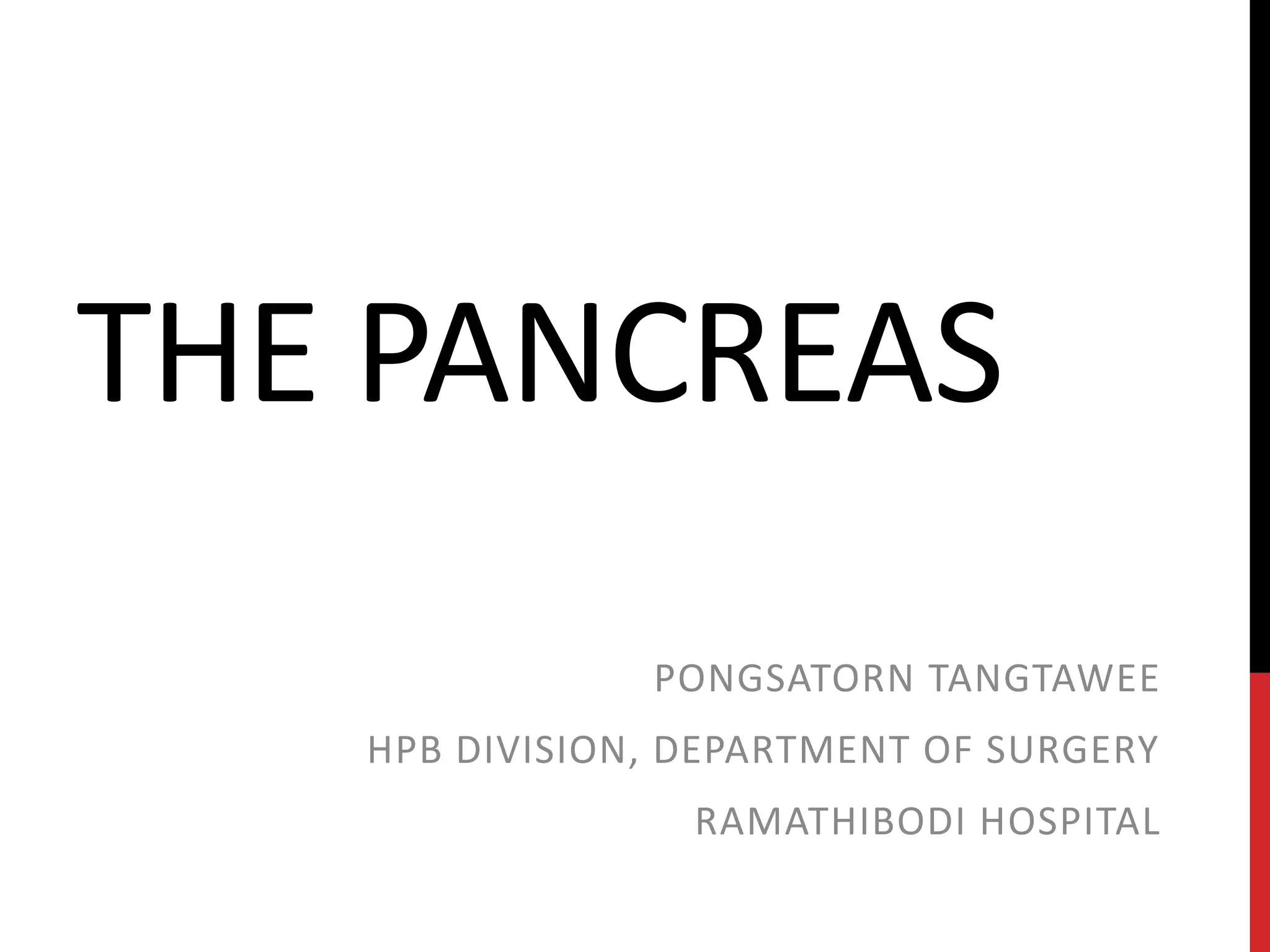 Pancreas lecture1 | PPTX
