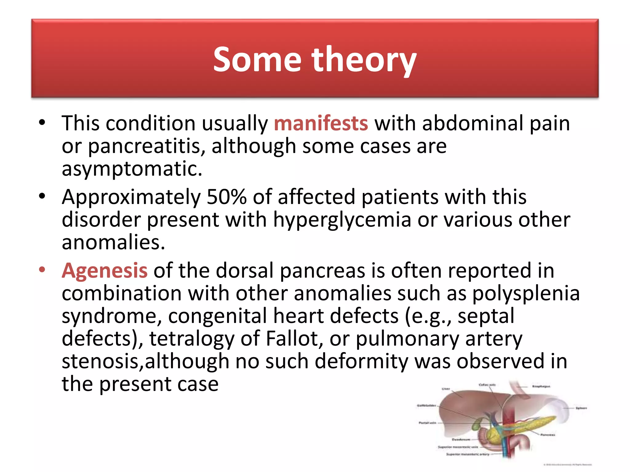 Pancreatic agenesis with congenital diabetes mellitus (case study). | PPTX