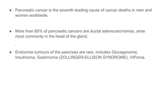 Comprehensive Overview of Pancreatic Cancer: Diagnosis, Treatment, and ...