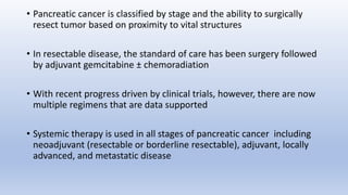 Pancreatic cancer and chemotherapy | PPTX