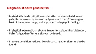 Pancreatitis management and guidelines ppt | PPTX