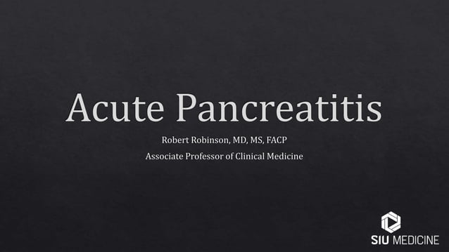 Acute Pancreatitis - Diagnosis and Management | PPTX | Digestive ...