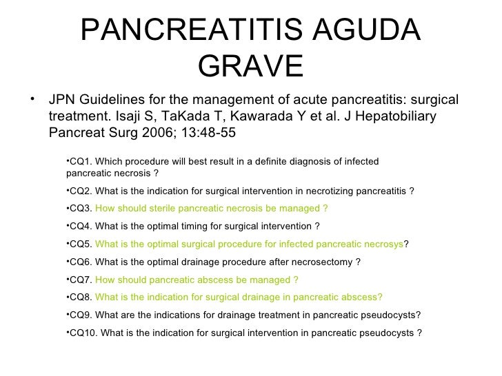 Pancreatitis Aguda Grave Necrosis Pancreatica Pancreatitis Aguda Grave Necrosis Pancreatica