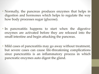 Pancreatitis | PPTX