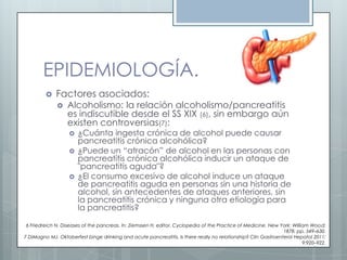 PANCREATITIS CRONICA: CASO CLINICO Y EVIDENCIA 2013  Slide 29