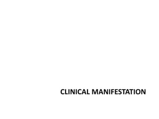 CLINICAL MANIFESTATION
 
