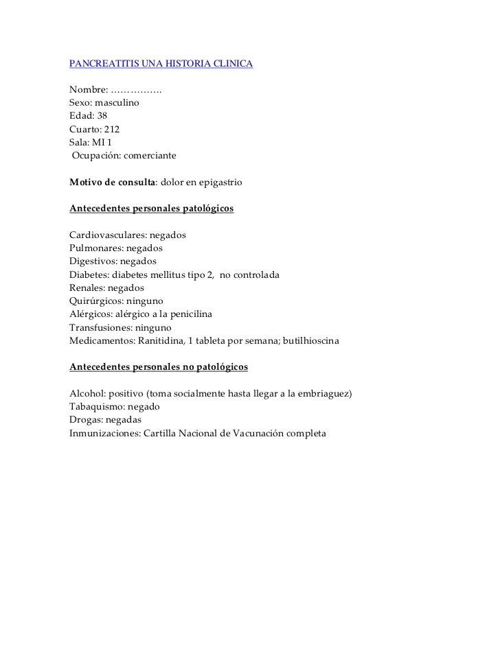 historia clinica diabetes mellitus 2 pdf