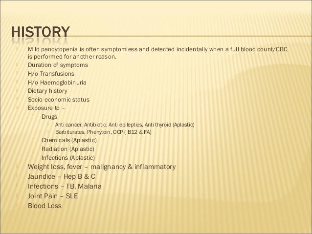 Pancytopenia Approach