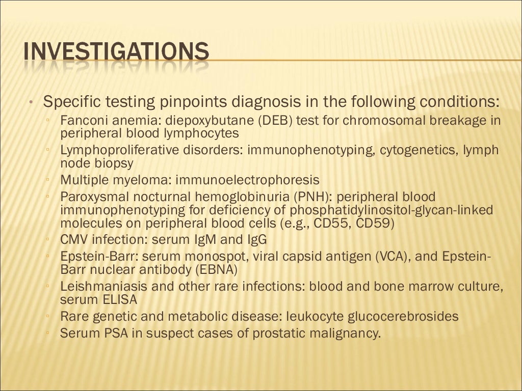Pancytopenia Approach