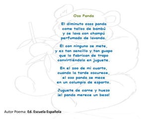 La dificultad para reproducirse por la timidez que caracteriza. Ya que las hembras solo procrean una vez al año. El apareamiento tiene lugar en primavera y las crías indefensas nacen a finales del invierno.Función ApelativaNo debemos permitir que especies como el Oso Panda, entre otros animales y plantas desaparezcan del planeta tierra. Se debe hacer conciencia de que todos los que habitamos en el globo terráqueo necesitamos de cada miembro que existe por mas indiferente que parezca. Se debe de hacer conciencia y castigar fuertemente aquel que dañe e incite a la desaparición de las especies. El hombre es el único ser vivo que piensa o razona característica que lo diferencia de los animales, aunque algunas veces parece que la especie animal tenga mas conciencia y ganas de vivir que la especie humana.La conservación es importante,  tenemos que crear conciencia y preservar todas las especies porque merecen y tienen la misma oportunidad de vivir como cualquier otro elemento. Aunque existan muchas asociaciones y fundaciones que preservan la naturaleza si el ser humano no es consiente del peligro que puede causar no se podrá hacer nada a menos que ponga parte suya y no se convierta en parte del problemaCuidemos la naturaleza, especies animales y vegetales. No permitamos que desaparezca una especie mas…..Jorge Herrera.