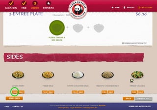 UX Case Study: Panda Express Online Ordering | PDF