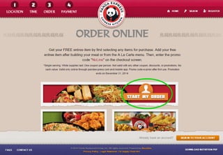 UX Case Study: Panda Express Online Ordering | PDF