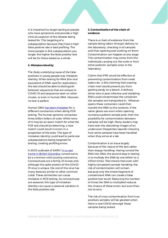 A Miscarriage of Diagnosis ~ Dr. Clare Craig A Miscarriage of Diagnosis ~ Dr. Clare Craig