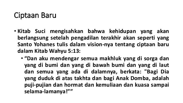 Pandangan Gereja Tentang Hidup Setelah Kematian Pandangan Gereja Tentang Hidup Setelah Kematian