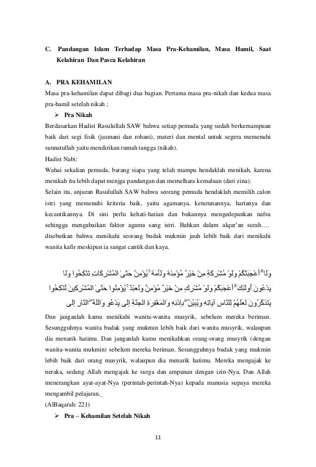 Pandangan islam tentang kehamilan