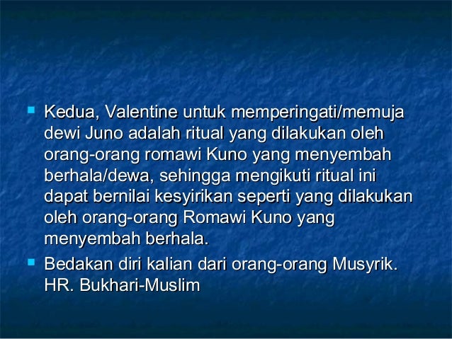 Pandangan Islam Terhadap Hari Valentine