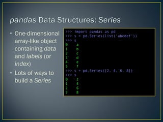 pandas - Python Data Analysis | PPT