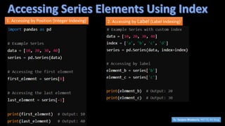 Comprehensive Guide to Python Pandas Series for Data Analysis | PDF