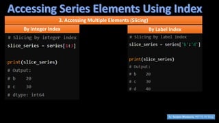 Comprehensive Guide to Python Pandas Series for Data Analysis | PDF