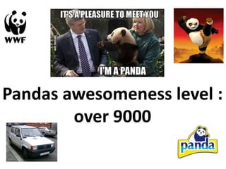 Pandas awesomeness level :
over 9000

 