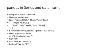 pandas for series and dataframe.pptx