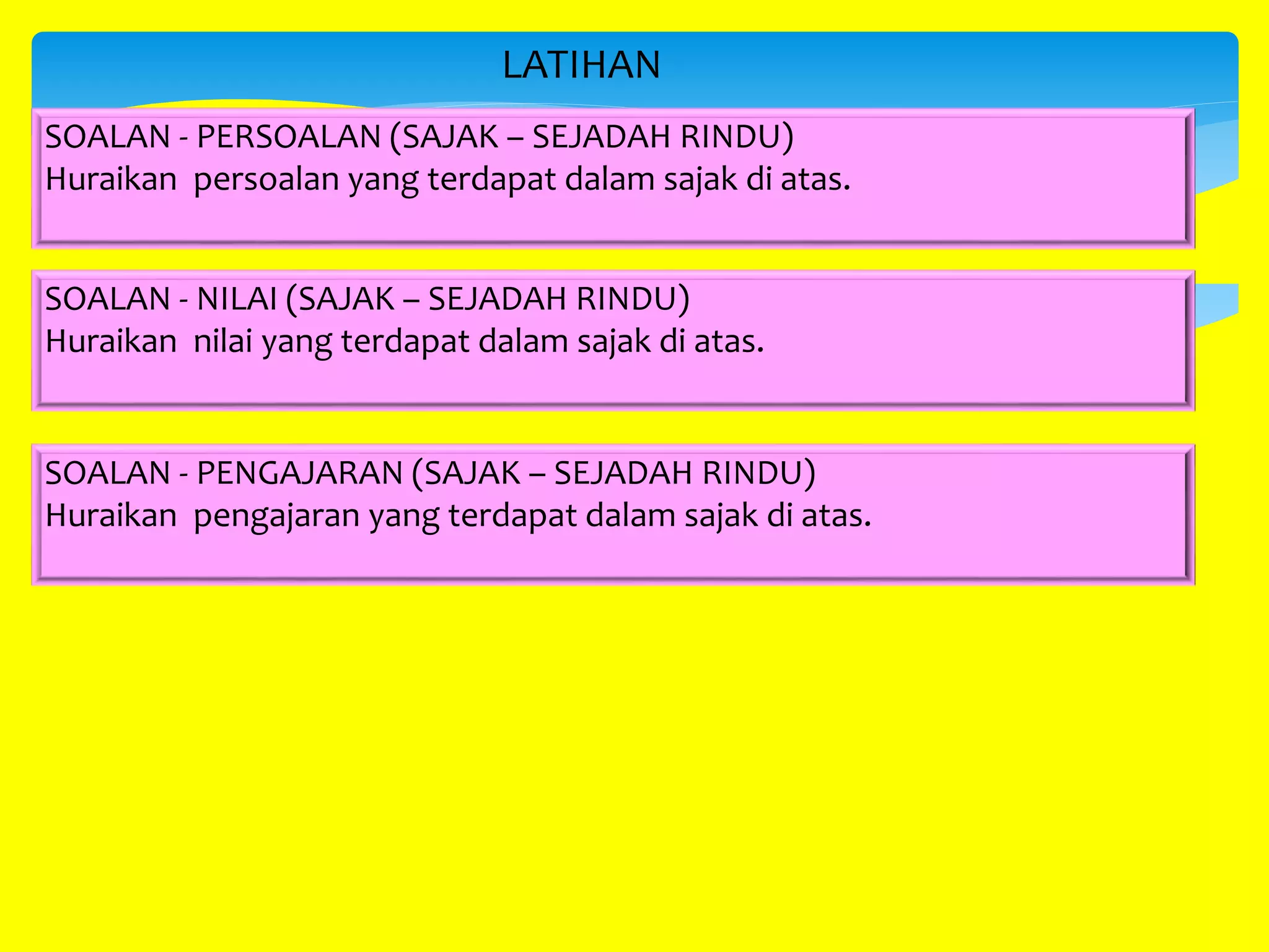 Sejadah Rindu Sejadah Rindu | PPTX