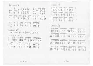 小澤敏也 pandeiro workshop 譜面