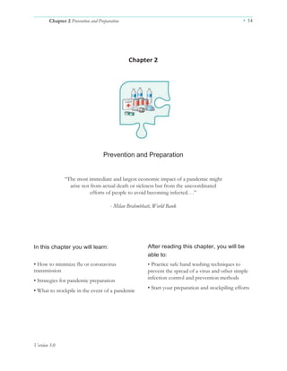 Chapter 2 Prevention and Preparation
Version 3.0
• 18
Flu and Severe Respiratory Illness Facts
• Seasonal influenza is res...