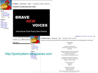http://poetryslam.wikispaces.com 
