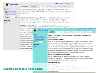 Building podcasts from Salem 